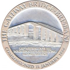 Medal - Gateway Bridge Brisbane - Silver Inauguration Medal