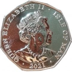 50 Pence - Elizabeth II Alice, colourised