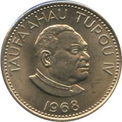10 Seniti - Taufa`ahau Tupou IV