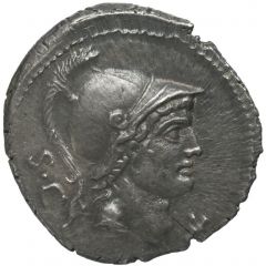 Denarius L. Rustius, L•RVSTI