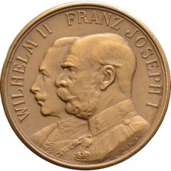 Medal - Brotherhood in arms between Wilhelm II and Franz Joseph I