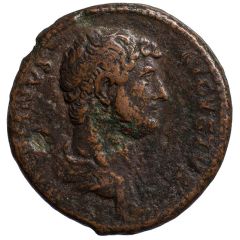 Dupondius or As - Hadrian LIBERALITAS AVG COS III P P S C, Liberalitas