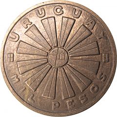 1000 Pesos FAO - Copper Pattern