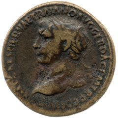 Sestertius - Trajan S P Q R OPTIMO PRINCIPI S C, Tiber and Dacia