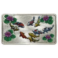 Bar - Nine Koi Fish Antique Coloured