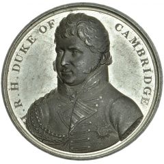 Medal - George III Re-enter to Hanover, white metal