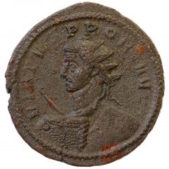 Antoninianus - Probus Nude, left, spear and square shield [Aegis], FIDES MILIT, Fides