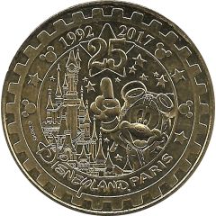 Monnaie de Paris Tourist Token - Disneyland Paris 1992-2017 - 25 ans
