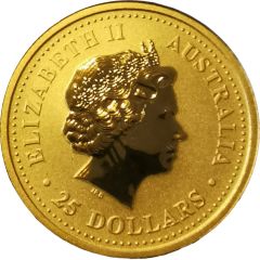25 Dollars - Elizabeth II 4th Portrait - The Australian Nugget