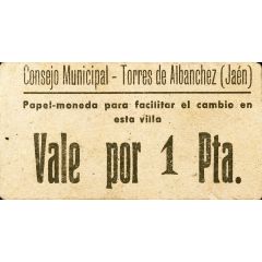 1 Peseta Torres de Albanchez