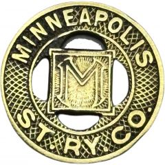 1 Fare - Minneapolis St. Ry. Co. Minneapolis, Minnesota