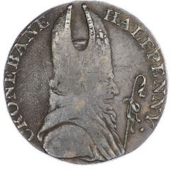 1/2 Penny Wicklow - Cronebane / mule rev.
