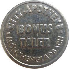 Bonus Taler - City Apotheke and Apotheke am Hermges Mönchengladbach, Bold letters