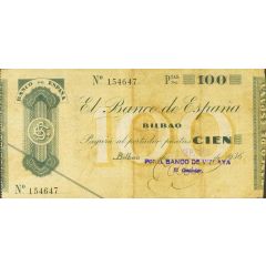 100 Pesetas Banco de España - Bilbao