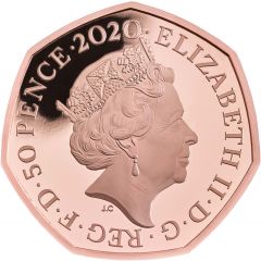 50 Pence - Elizabeth II Rosalind Franklin, Gold Proof
