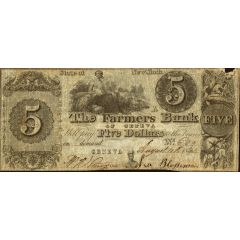 5 Dollars Farmers Bank of Geneva - New York