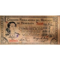 1 Peso Comision Reguladora del Mercado de Henequen