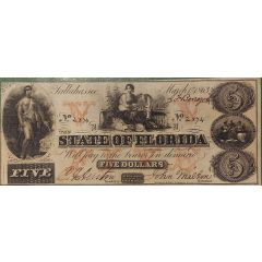 5 Dollars State of Florida, 3rd issue