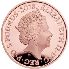5 Pounds - Elizabeth II War Memorials, Gold Proof