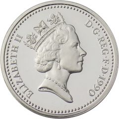 1 Pound - Elizabeth II Welsh Leek, Silver Proof