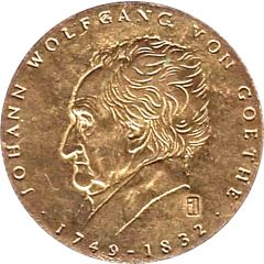 Medal - Johann Wolfgang von Goethe Über allen...