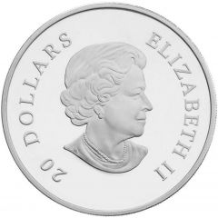 20 Dollars - Elizabeth II Montana Blue Small Crystal Snowflake