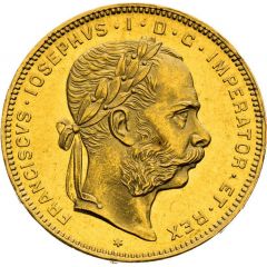8 Florins / 20 Francs - Francis Joseph I