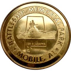 Token - Battleship Memorial Park, Mobile, Alabama USS Alabama `The Mighty A`