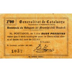 2 Pesetas El Vendrell