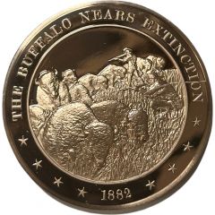 Medal - History of the United States The Buffalo Nears Extinction