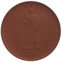 Medal - VEB stainless steel plant Freital