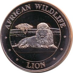 1 oz Copper African Wildlife - Lion