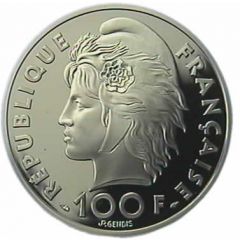 15 Ecus / 100 Francs Mediterranean Games