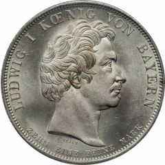 1 Conventionsthaler - Louis I Geschichtstaler, Bavarian Family