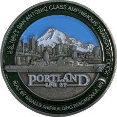 Challenge Coin - Christening of USS Portland