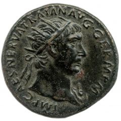Dupondius - Trajan TR POT COS III P P S C, Abundantia