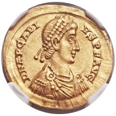 Solidus - Arcadius VICTORIA AVGGG, Mediolanum