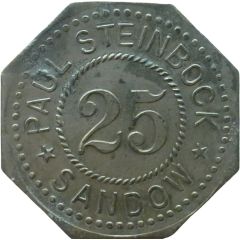25 Pfennigs - Sandow Paul Steinbock