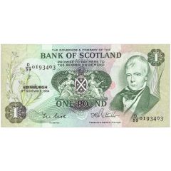 1 Pound Bank of Scotland