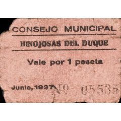 1 Peseta Hinojosa del Duque