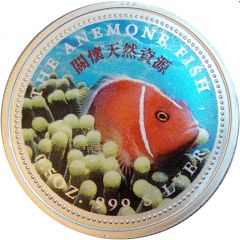 0.5 oz Silver 中華開發工業銀行；Sea Anemone Fish