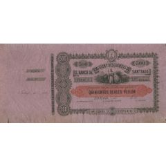 500 Reales de Vellón Banco de Santiago