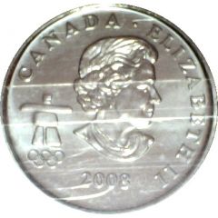 25 Cents - Elizabeth II Bobsleigh, colored