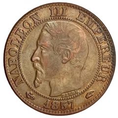 Reproduction - 5 centimes Napoléon III Tête nue