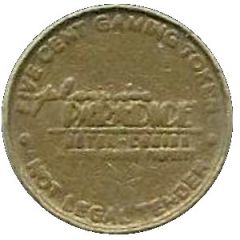 5 Cent Gaming Token - Paradice Casino East Peoria, Illinois
