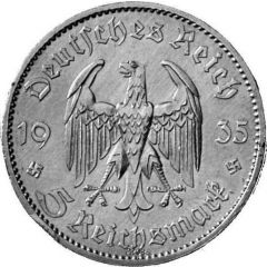 5 Reichsmark Saar - Pattern