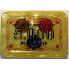 5000 francs - Casino de Monte-Carlo