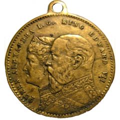 Medalet - Edward VII and Alexandra St George