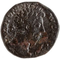 Sestertius - Marcus Aurelius SALVTI AVG COS III S C, Salus