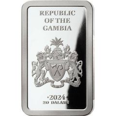 20 Dalasis Lions silver bar